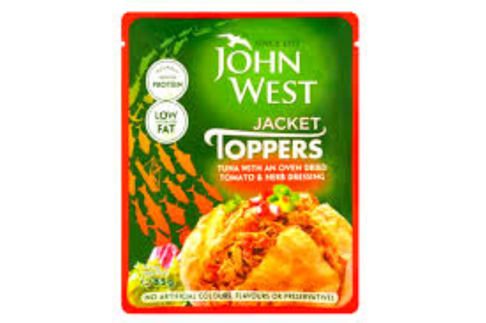JOHN WEST JACKET TOPPERS TOMATO & HERB 85G